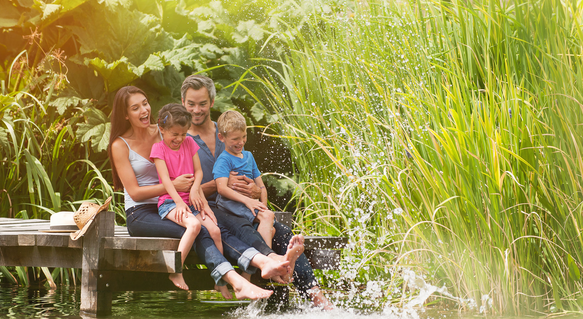 Family on the dock - Pediatric Dentist in Rio Rancho, NM